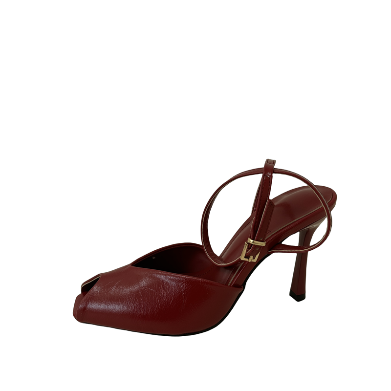 2026 New High Heel Peep Toe Sandals Ankle Strap Women Shoes - Image 5