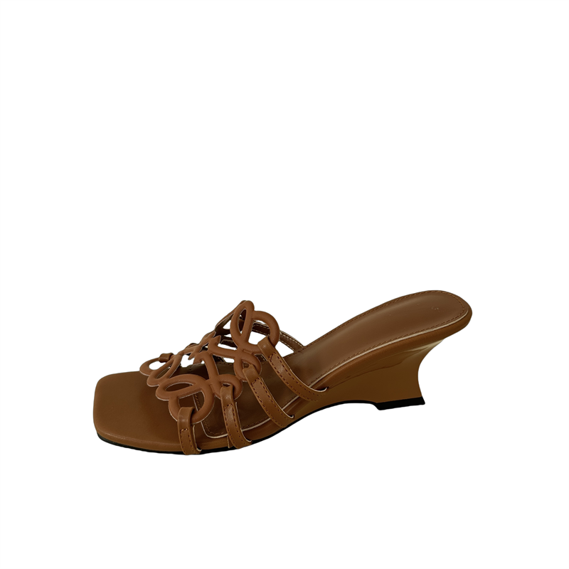 2026 New Style Wedge Heel Hollow Out Women's High Heel Sandals - Image 5